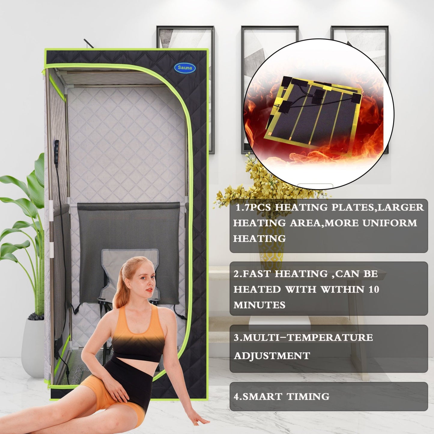 Sauna heating components