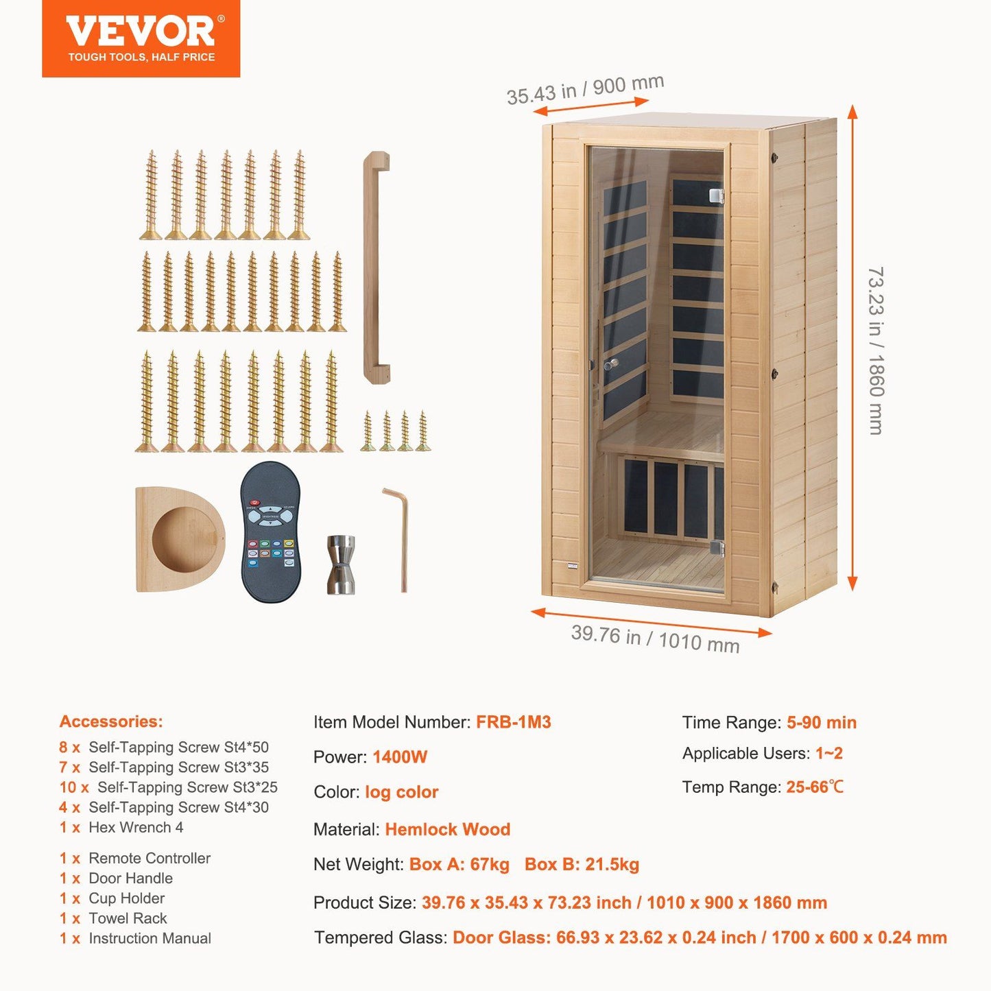 Personal Sauna (Vevor)