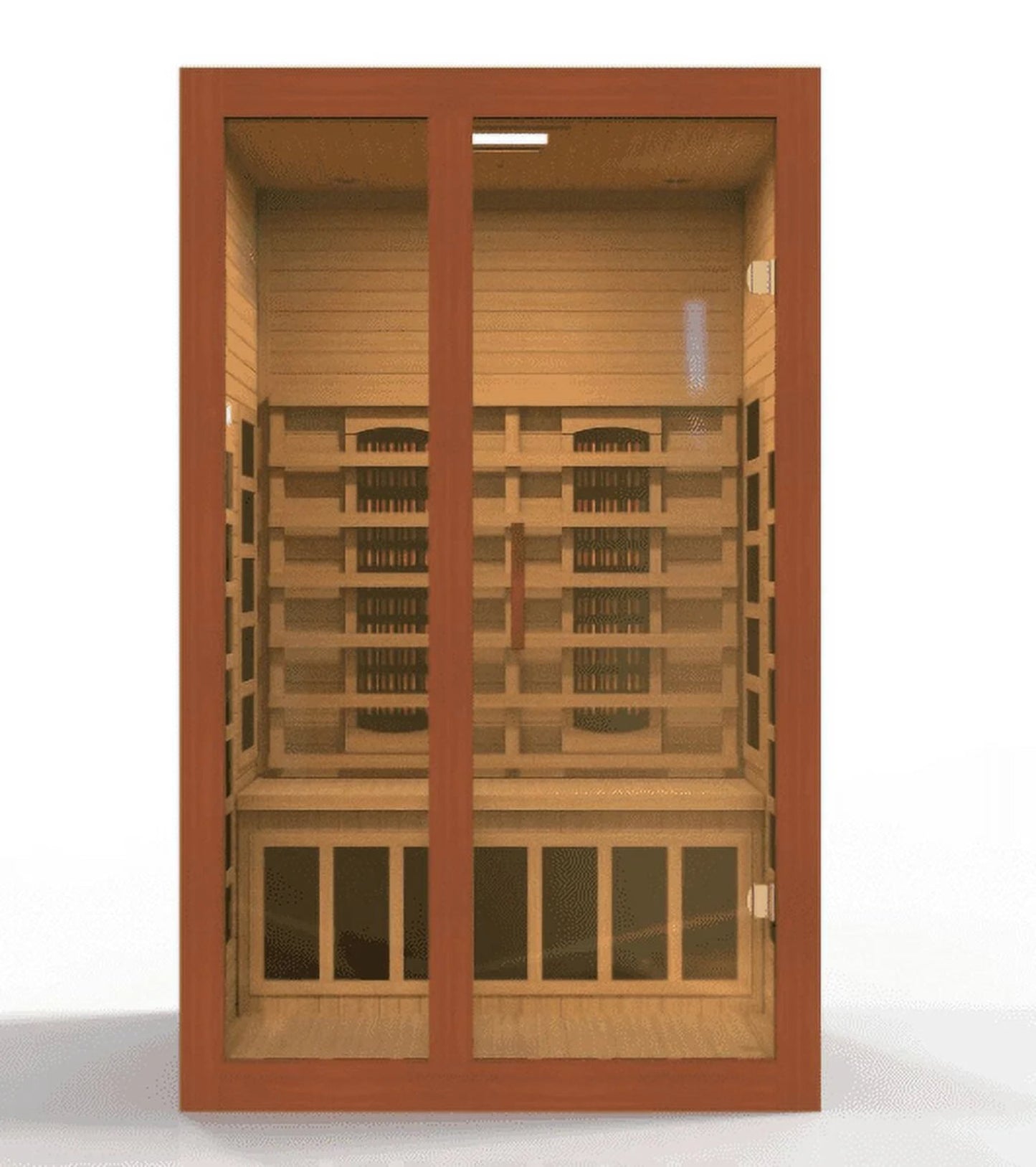 Dynamic Santiago 2-Person Full Spectrum near Zero EMF (Under 2MG) FAR Infrared Sauna (Canadian Hemlock)