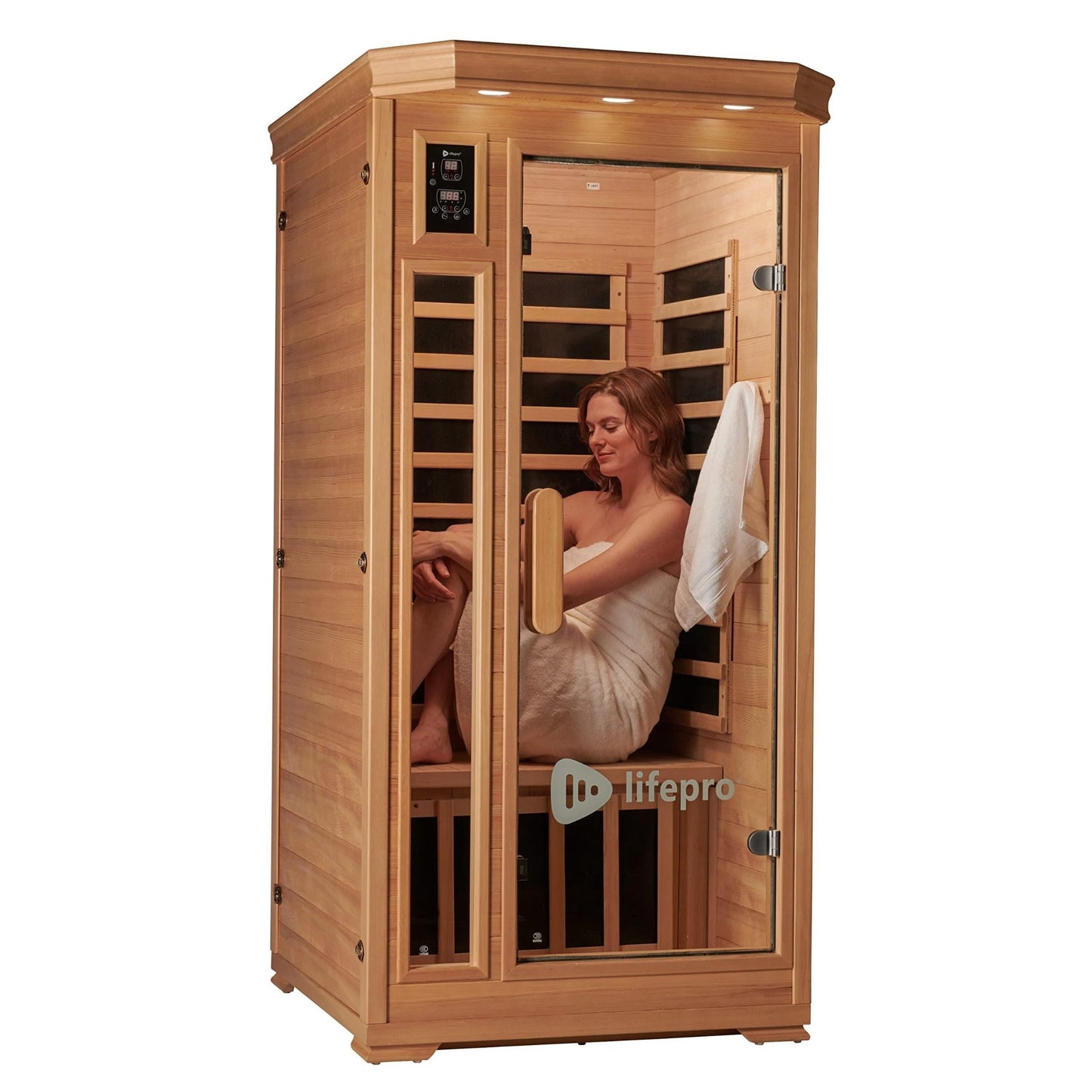 Far Infrared Saunas for Home, 1 Person Wood Dry Sauna