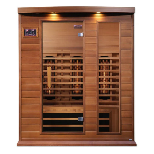 3 - Person Bluetooth Compatible FAR Infrared Sauna in Cedar