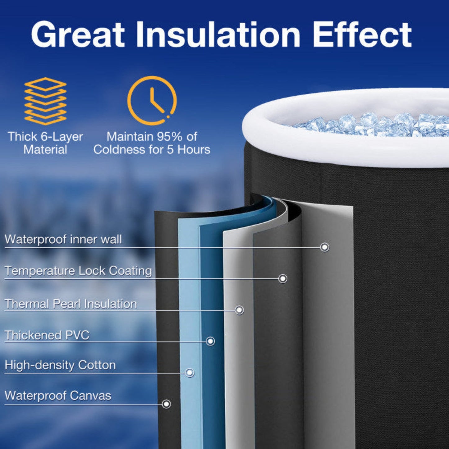 Cold Tub insulation layers