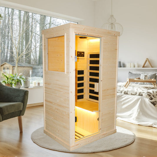 2 person size at home far infrared sauna